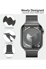 Load image into Gallery viewer, Apple Watch 9 8 7 6 5 4 3 2 Se 42mm/44mm/45mm/49mm Uyumlu Kordon Mıknatıslı Ayarlanabilir Metal