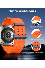 Load image into Gallery viewer, Samsung Galaxy Watch Ultra 47mm Uyumlu Kordon Liquid Silikon Spor Renkli Kordon
