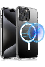 Load image into Gallery viewer, iPhone 13 Pro Uyumlu Kılıf Kamera Çıkıntılı Şeffaf Magsafe Kılıf Kablosuz Şarj Destekli Kapak