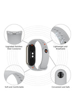 Load image into Gallery viewer, Xiaomi Mi Band 9 Uyumlu Kordon Liquid Silikon Ayarlanabilir Renkli Lekelere Dayanıklı Lansman Kordon