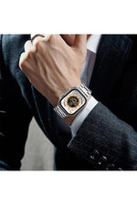 Load image into Gallery viewer, Apple Watch 9 8 7 6 5 4 3 2 Se 42mm/44mm/45mm/49mm Uyumlu Kordon Ayarlanablir Parlak Metal Paslanmaz