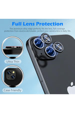 Load image into Gallery viewer, İphone 15/iphone 15 Plus Uyumlu Kamera Lens Koruyucu Dayanıkl Renkli Metal Temperli Cam Koruma