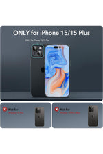 Load image into Gallery viewer, İphone 15/iphone 15 Plus Uyumlu Kamera Lens Koruyucu Dayanıkl Renkli Metal Temperli Cam Koruma