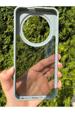 Load image into Gallery viewer, Tecno Spark 30C Uyumlu Kılıf Siyah Transparan Şeffaf Kamera Çevresi Metal Koruyucu Silikon Kapak