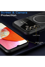 Load image into Gallery viewer, Xiaomi Redmi Note 12 Pro 4G Uyumlu Kılıf Magsafe Standlı Kamera Lens Korumalı Dayanıklı Renkli Tank