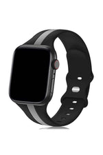 Load image into Gallery viewer, Apple Watch 9 8 7 6 5 4 3 Se 42mm/44mm/45mm/49mm Uyumlu Kordon Ayarlanabilir Renkli Çizgili Silikon