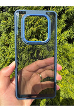 Load image into Gallery viewer, Xiaomi Redmi Note 14 Pro Uyumlu Kılıf Siyah Transparan Şeffaf Kamera Çevresi Metal Koruyucu Silikon