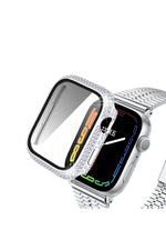 Load image into Gallery viewer, Apple Watch 40mm/Se 40mm Uyumlu Kılıf Ekran ve Kasa Koruyucu Parlak Büyük Taşlı Watch Kasa Koruma