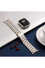 Load image into Gallery viewer, Apple Watch 9 8 7 6 5 4 3 2 Se 42mm/44mm/45mm/49mm Uyumlu Kordon Ayarlanablir Parlak Metal Paslanmaz