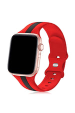Load image into Gallery viewer, Apple Watch 9 8 7 6 5 4 3 Se 42mm/44mm/45mm/49mm Uyumlu Kordon Ayarlanabilir Renkli Çizgili Silikon