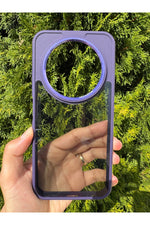 Load image into Gallery viewer, Tecno Spark 30C Uyumlu Kılıf Siyah Transparan Şeffaf Kamera Çevresi Metal Koruyucu Silikon Kapak