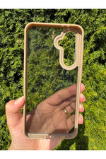 Load image into Gallery viewer, Samsung Galaxy A56/A36 Uyumlu Kılıf Siyah Transparan Şeffaf Kamera Çevresi Metal Koruyucu Silikon