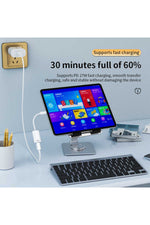 Load image into Gallery viewer, USB-C To Lightning Çevirici Dönüştürücü Adaptör Type-C To Lightning Şarj Dönüştürücü Hasır Kablo