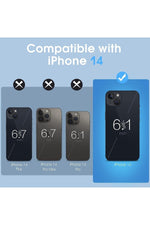Load image into Gallery viewer, iPhone 14 Uyumlu Kılıf Darbelere Karşı Dayanıklı Ultra ince Şeffaf Renksiz Transparan Esnek Silikon