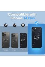 Load image into Gallery viewer, İphone 14 Plus/15 Plus Uyumlu Kılıf Darbelere Dayanıklı Ince Şeffaf Renksiz Transparan Esnek Silikon