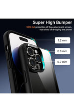 Load image into Gallery viewer, iPhone 14 Pro Uyumlu Kılıf Kamera Çevresi Metal Sararmaya Karşı Dayanıklı Koruyucu Silikon Kapak