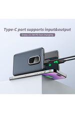 Load image into Gallery viewer, iPhone 11/12/13/14/15/16 Plus/17 Pro Max Uyumlu Magsafe Powerbank Standl Hızlı Şarj Type-C USB QC PD