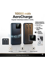 Load image into Gallery viewer, iPhone/Samsung/Mi/Huawei Uyumlu Taşınabilr Hızlı Şarj Aleti 10000 Mah Powerbank LED Gösterge Kablolu