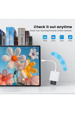 Load image into Gallery viewer, İphone 14/13/12/11/8/7/6/mini/plus/pro/max Uyumlu Lightning To Sd/micro Sd/tf Kart Okuyucu Çevirici