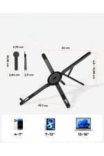 Load image into Gallery viewer, Macbook/iPad/Laptop/iPhone 12/13/14/15/16 Plus/17 Pro Max Uyumlu Metal Magsafe Telefon Tutucu Stand