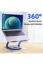 Load image into Gallery viewer, Macbook/Laptop/Notebook Soğutucu Fan Stand RGB LED Işıklı Ayarlanabilir/Katlanabilir 360 Dönebilen