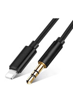 Load image into Gallery viewer, iPhone Uyumlu Aux Kablosu Lightning To 3.5mm Jack Çevirici Dönüştürücü Beyaz Bluetooth Gerektirmez