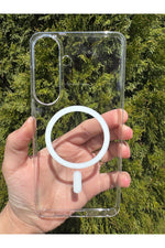 Load image into Gallery viewer, Samsung Galaxy S26 Plus Uyumlu Kılıf İnce Sert Sararmaz Magsafe Kamera Kenar Koruyucu Dayanklı Kapak