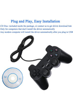 Load image into Gallery viewer, PS3/PC/Windows 11/10/8/7 Roblox/Steam/RetroPie Uyumlu DoubleShock Oyun Kol USB Tak Çalıştır Joystick