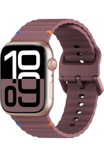 Load image into Gallery viewer, Apple Watch 42/44/45/46/49mm Uyumlu Kordon Esnek Silikon Suya ve Toza Dayanıklı Renkli Ayarlanabilir
