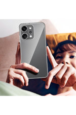 Load image into Gallery viewer, Oppo Reno 14 Pro Uyumlu Kamera Korumalı Kılıf Darbe Önceleyici Şeffaf Transparan Esnek Silikon Kapak