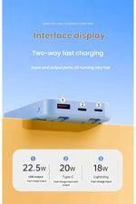 Load image into Gallery viewer, iPhone 11/12/13/14/15/16 Plus/17 Pro Max Uyumlu Magsafe 12000 Kablosuz/Kablolu Powerbank Hızlı Şarj