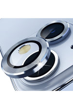 Load image into Gallery viewer, İphone 15/iphone 15 Plus Uyumlu Kamera Lens Koruyucu Dayanıkl Renkli Metal Temperli Cam Koruma