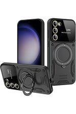 Load image into Gallery viewer, Samsung Galaxy S25/S24 Uyumlu Kılıf Magsafe Standlı Kamera Lens Koruma Dayanıklı Renkli Tank Kapak