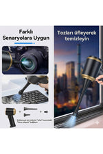 Load image into Gallery viewer, Ev/Araç/Ofis Şarjlı Taşınabilir Güçlü Süpürge Yüksek Emiş/Çekiş/Üfleme Gücü Kablosuz Temizleyici