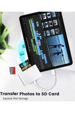 Load image into Gallery viewer, 17/16/15/Pro Max/Plus/iPad/MacBook Pro/Air Samsung Uyumlu Type-C To SD/Micro SD/TF/USB Kart Okuyucu