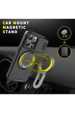 Load image into Gallery viewer, iPhone 12/12 Pro Uyumlu Kılıf Kamera Korumalı Sürgülü 360 Dönebilen Magsafe Stand Renkli Tank Kapak