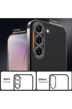 Load image into Gallery viewer, Samsung Galaxy S24 Fe Uyumlu Kılıf Kenarları Renkli Kamera Korumalı Dayanıklı Şeffaf Silikon Kapak