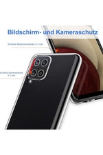 Load image into Gallery viewer, Samsung Galaxy M22 Uyumlu Kılıf 3d Kamera Korumalı Darbe Önleyici Şeffaf Transparan Esnek Silikon