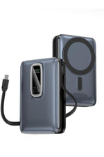 Load image into Gallery viewer, iPhone 11/12/13/14/15/16 Plus/17 Pro Max Uyumlu Magsafe Powerbank Standl Hızlı Şarj Type-C USB QC PD