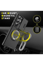Load image into Gallery viewer, Samsung Galaxy A15 Uyumlu Kılıf Kamera Korumalı Sürgülü 360 Dönebilen Magsafe Stand Tank Kapak