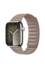 Load image into Gallery viewer, Apple Watch 9 8 7 6 5 4 3 2 1 Se 42mm/44mm/45mm/49mm Uyumlu Kordon Mıknatıslı Magnetli Deri Kordon