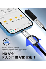 Load image into Gallery viewer, iPhone X/11/12/13/14/15/16 Plus/17 Air/17 Pro Max Uyumlu Type-C/Lightning To USB Çevirici OTG/HUB