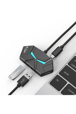 Load image into Gallery viewer, USB To Type-C USB Çoklayıcı PC/Notebook/X-Box/Oyun Konsolu Uzatıcı Gaming Oyuncu Çevirici HUB 4x USB