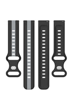 Load image into Gallery viewer, Huawei Watch GT/GT2E/GT2/GT2 Pro/GT3/GT3 Pro/GT4 46mm Uyumlu Renkli Çizgili Silikon Kordon