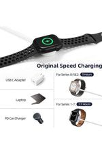 Load image into Gallery viewer, Apple Watch 9 8 7 6 5 4 3 Se Uyumlu Şarj Cihazı Manyetik Şarj Kablosu Type-c Şarj Aleti