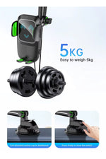 Load image into Gallery viewer, Tüm Telefonlar ile Uyumlu Uzun Kollu Tır/Kamyon/Traktör/Otomobil için Vantuzlu Sağlam Telefon Tutucu