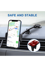 Load image into Gallery viewer, Araç içi Telefon Tutucu Büyük Boy Uzun Vantuzlu Cam ve Torpido için Uygun 360 Dönebilen Tutucu