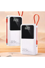 Load image into Gallery viewer, iPhone/Samsung/Mi/Huawei Uyumlu Taşınabilir Şarj Aleti 20000 Mah Powerbank Hızlı Göstergeli Kablolu