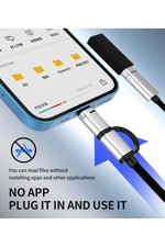 Load image into Gallery viewer, iPhone X/11/12/13/14/15/16 Plus/17 Air/17 Pro Max Uyumlu Type-C/Lightning To USB Çevirici OTG/HUB