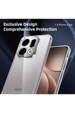 Load image into Gallery viewer, Oppo Find X9 Uyumlu Kamera Korumalı Kılıf Darbe Önceleyici Şeffaf Transparan Esnek Silikon Kapak